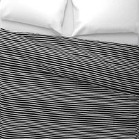 Sketchy Stripes // White on Black 