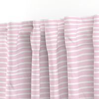 Sketchy Stripes // White on Blush 