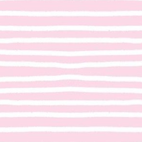 Sketchy Stripes // White on Blush 