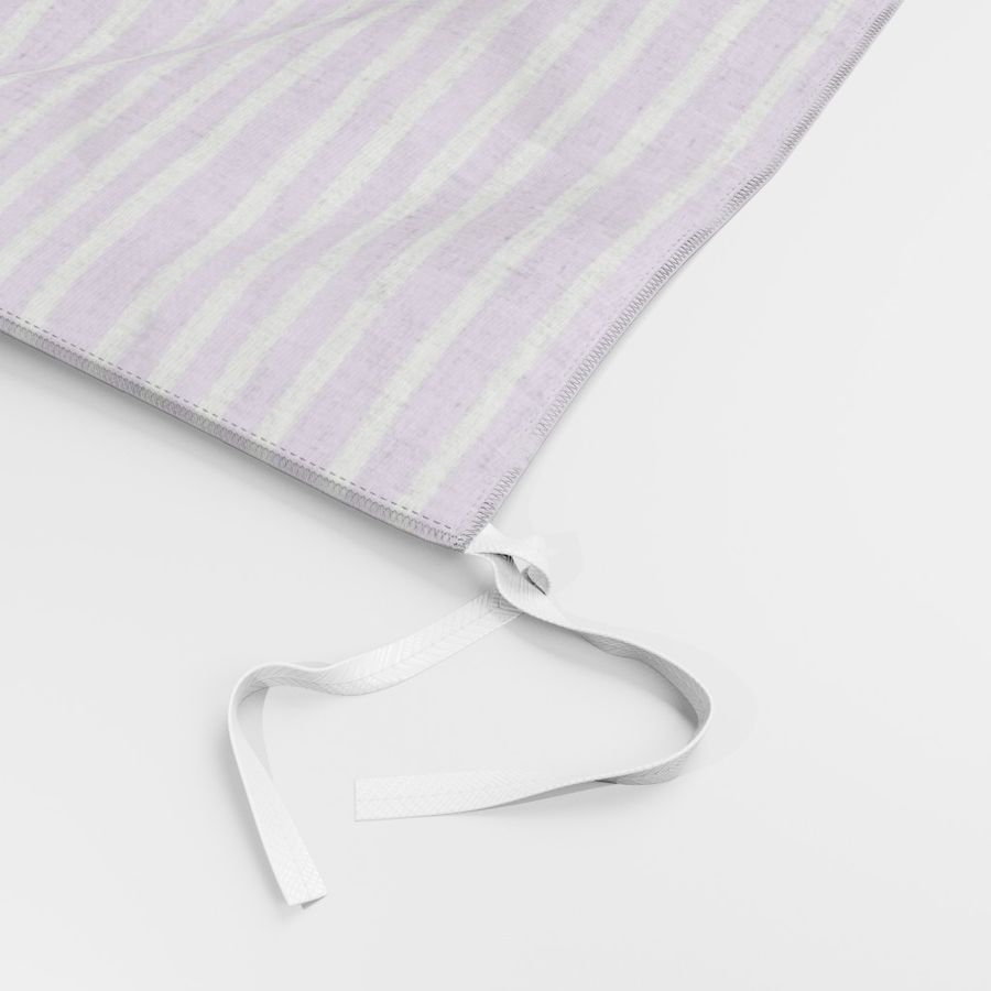 Sketchy Stripes // White on Lavender 