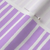 Sketchy Stripes // White on Lavender 