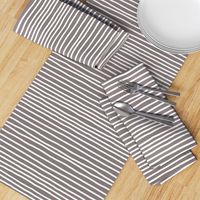 Sketchy Stripes // White on Warm Grey