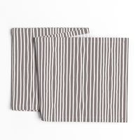 Sketchy Stripes // White on Warm Grey