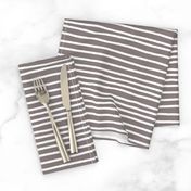 Sketchy Stripes // White on Warm Grey