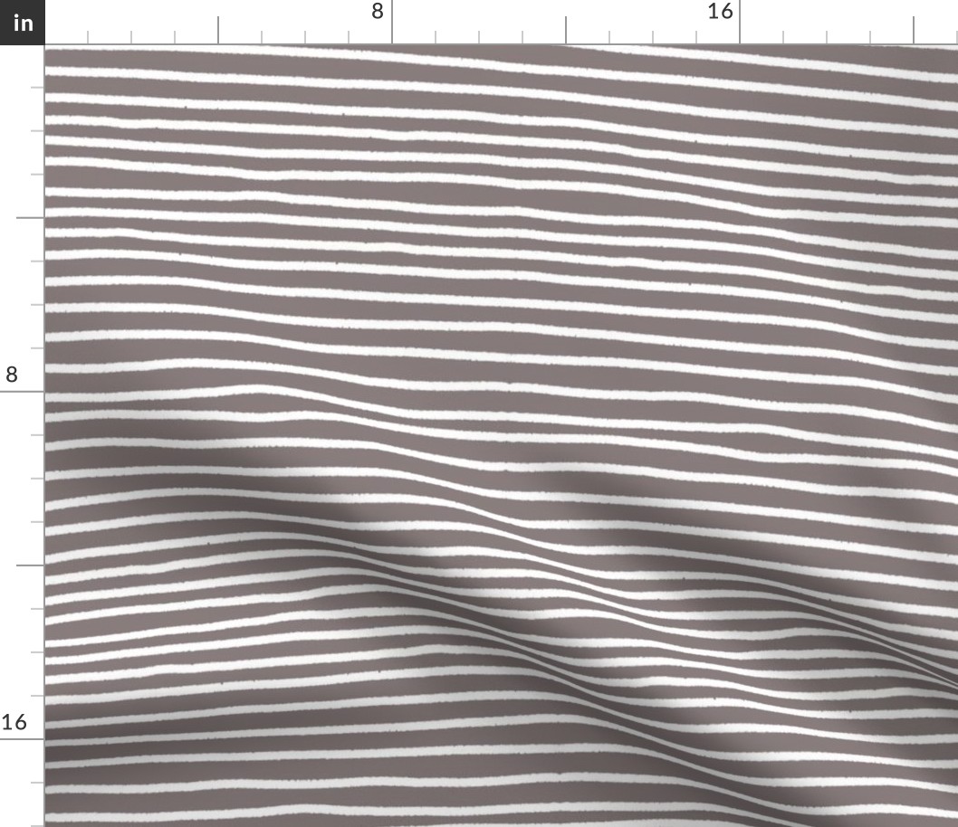 Sketchy Stripes // White on Warm Grey