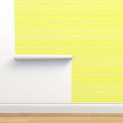 Sketchy Stripes // White on Yellow