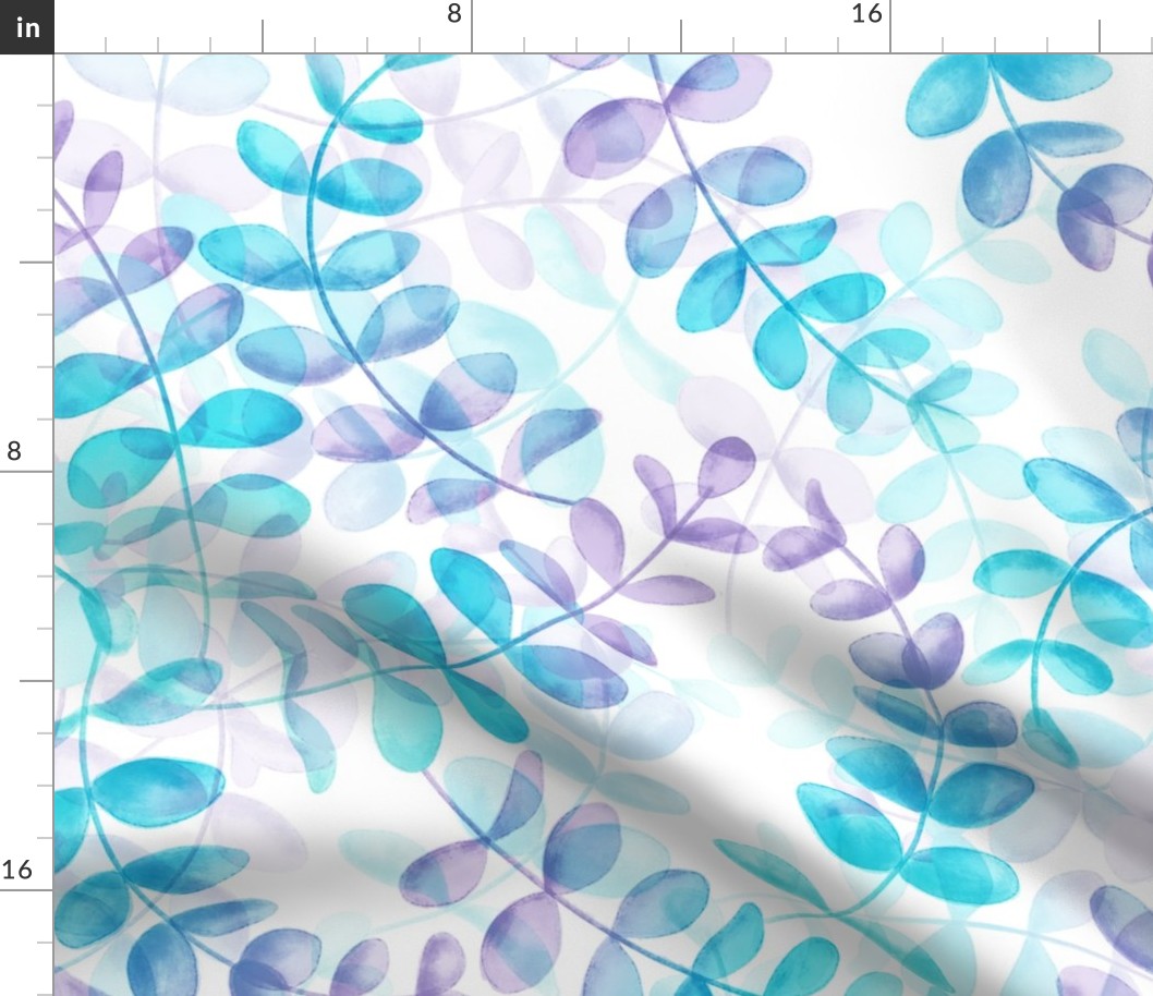 Watercolor Eucalyptus pattern