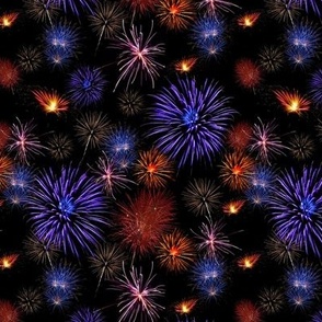 Fireworks Filled Sky Small Scale