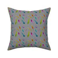 Rainbow Bright - Muted Heather Dots  - Feathers -  Â© PinkSodaPop 4ComputerHeaven.com