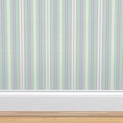 Dotted Stripes - lavender & mint pastels II