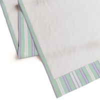 Dotted Stripes - lavender & mint pastels II