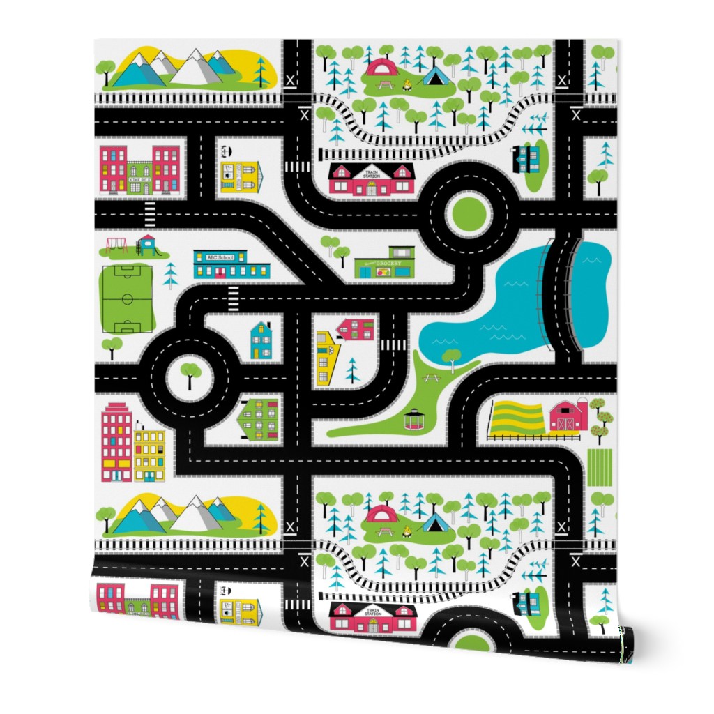 Pop of Colour Playmat - One Yard