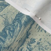 La Vie de Jeanne d'Arc Toile ~ Original ~ Blue and Cream 