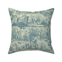 La Vie de Jeanne d'Arc Toile ~ Original ~ Blue and Cream 