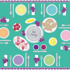 Tea Party Playmat by ArtfulFreddy