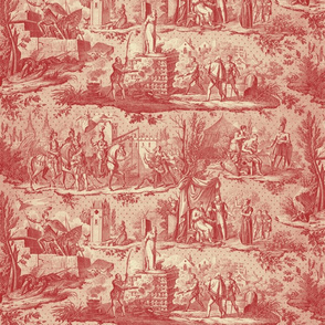 Jeanne d'Arc Toile ~ Original ~ Red and Cream 