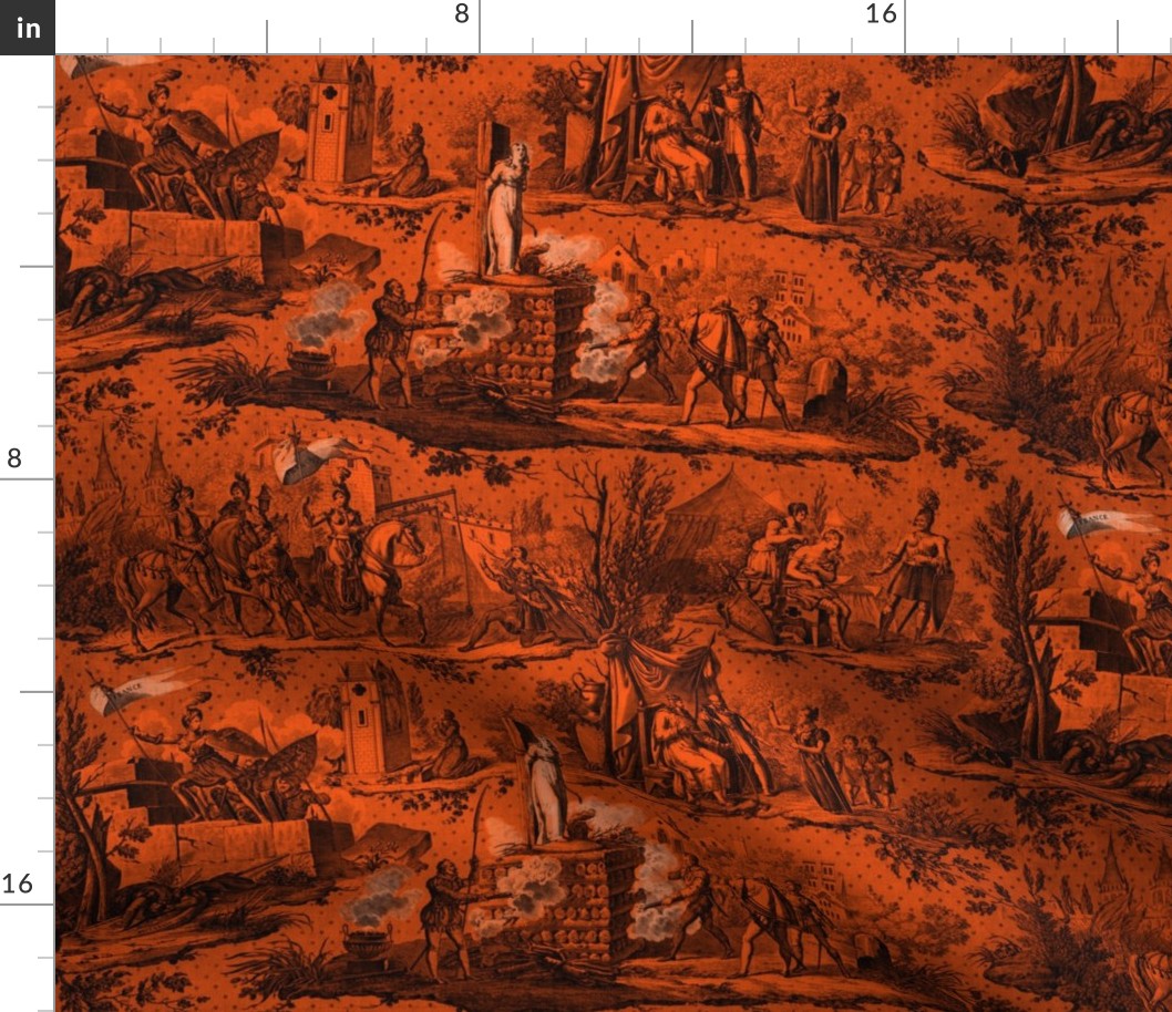 Jeanne d'Arc Toile ~ Halloween Marquise Fabric | Spoonflower