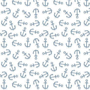 anchors on white