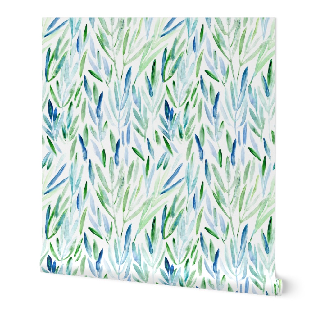 Eucalyptus leaves || watercolor nature for modern home decor