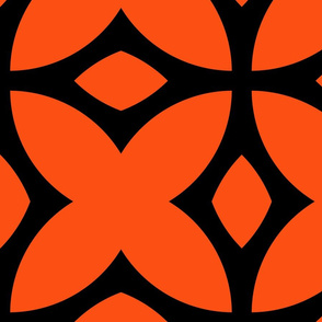 The Orange and the Black: Four Petals - LARGE