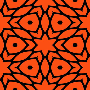 The Orange and the Black: Geometric Garden