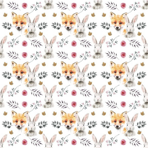 Normal scale • Woodland Nursery - Bunny and Fox