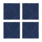 Japanese shibori dark blue indigo sapphire white, medium large scale,