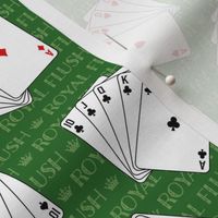 Poker Royal Flush on Green (Small Scale)