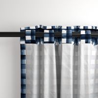 watercolor plaid navy L