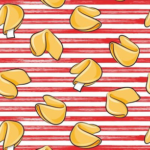 Fortune Cookies - Red stripes - take out food - LAD19
