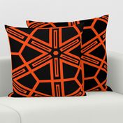 The Orange and the Black: Geometric Starburst