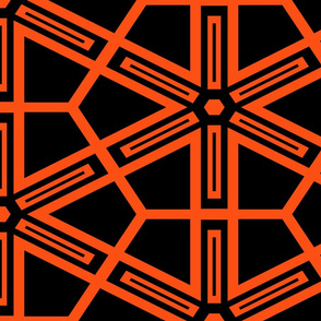 The Orange and the Black: Geometric Starburst