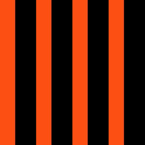 The Orange and the Black: Plain Small Stripes