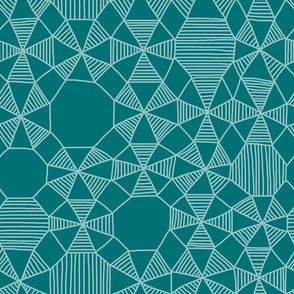 Abstract Minimalism on Teal