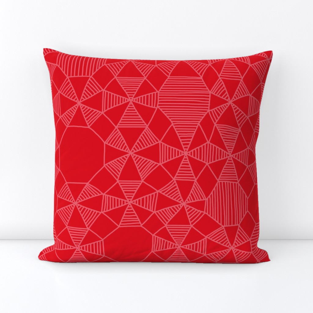 Abstract Minimalism in Red