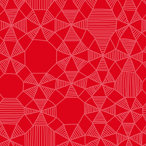 Abstract Minimalism in Red