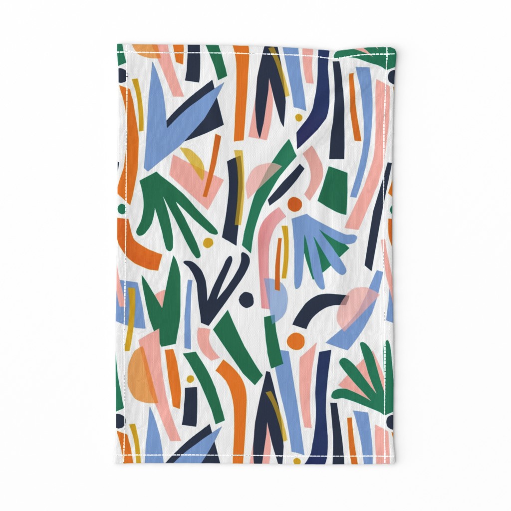 Flowerbed III - Abstract Cut Paper Floral Print