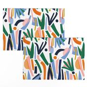 Flowerbed III - Abstract Cut Paper Floral Print