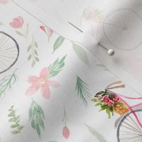 Bicycles and blush florals