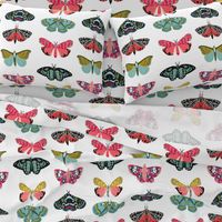 EXTRA LARGE - moths and butterflies cute girly pastel insect butterfly spring garden