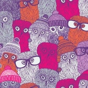Owls in pink