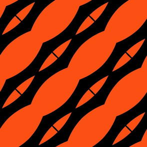 The Orange and the Black: Tiger Eye Stripes