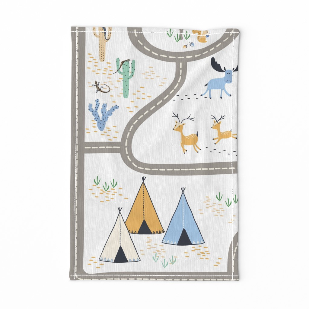 Woodland adventure playmat