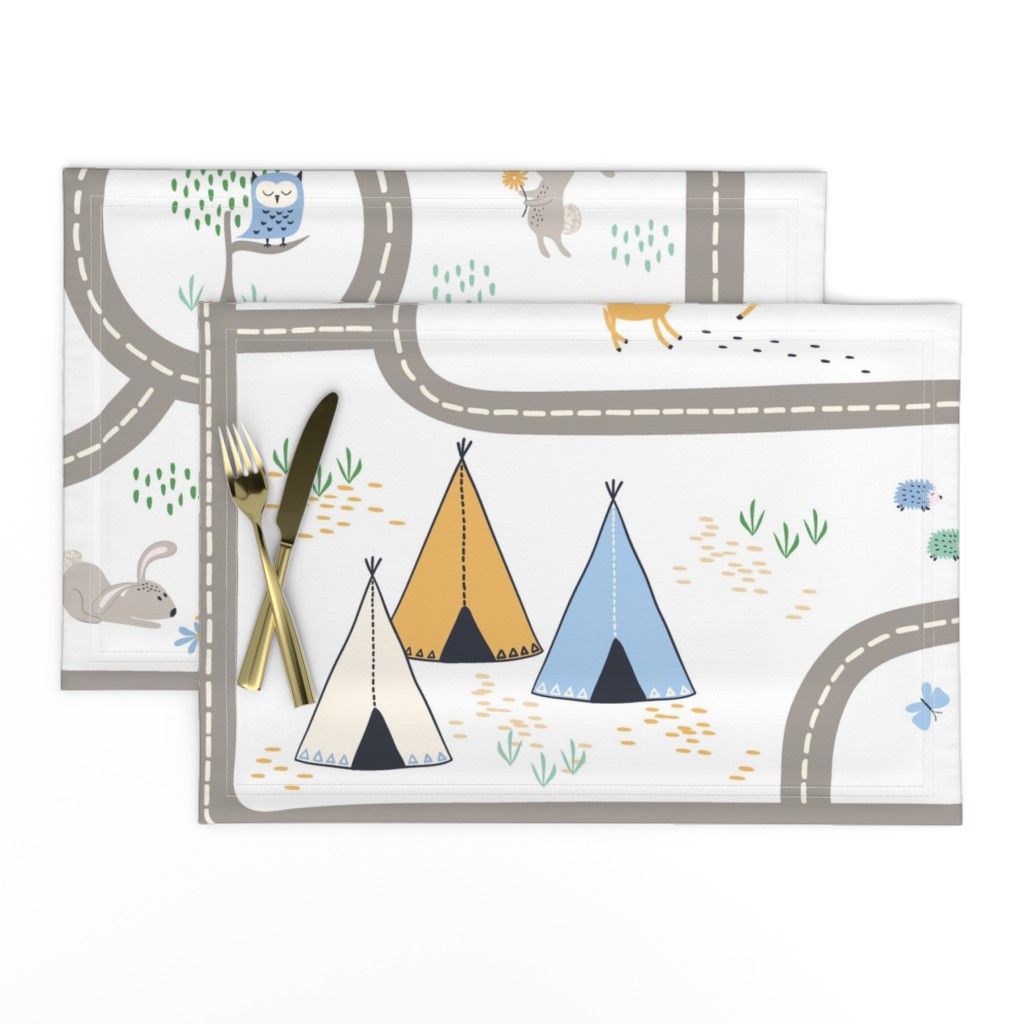 Woodland adventure playmat