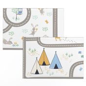 Woodland adventure playmat