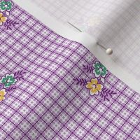 Plaid n Posies Purple