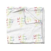 quilting squares: god knew my heart needed you rainbow baby