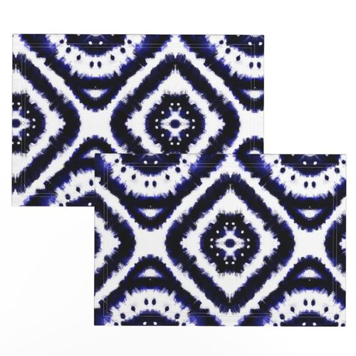 Deep Blue Shibori Tiles 