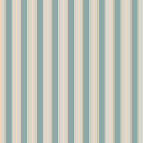 Pastel stripes vintage green stripes
