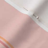 Pastel stripes peach